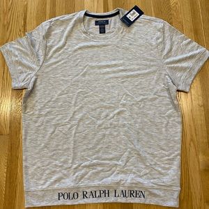 Polo Ralph Lauren Men's Mini Terry Sleep Shirt, NWT, English Heather, Large